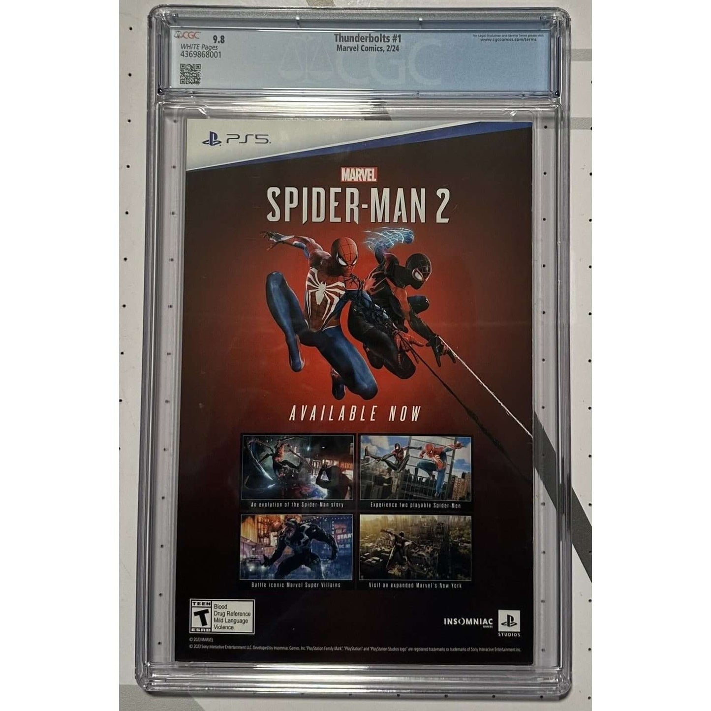 Thunderbolts #1 - Marvel (2024) CGS 9.8 - KEY: DEATH OF RED SKULL! 1 of 3 9.8s! KEY ISSUE:Thunderbolts, Vol. 5 #1 - CGC 9.8 White Pages - Cover AMarvel Comics - 20241 OF ONLY 3 CGS 9.8 GRADED EXAMPLES!!!KEY: 1st Appearance of New Thunderbolts Team Lead by