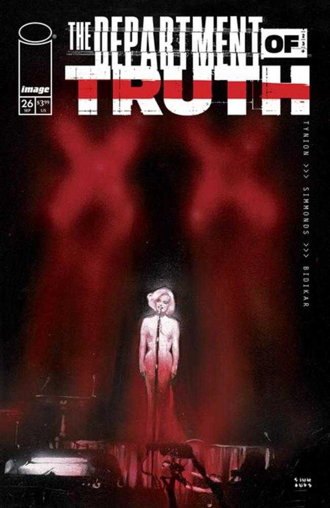 Department Of Truth #26 Cover A Martin Simmonds (Mature) Huck was the first hunter the Department of Truth ever recruited, tasked with tracking and killing the strange creatures known as Wild Fictions. But in 1962, amongst the sun-baked backlots of Hollyw