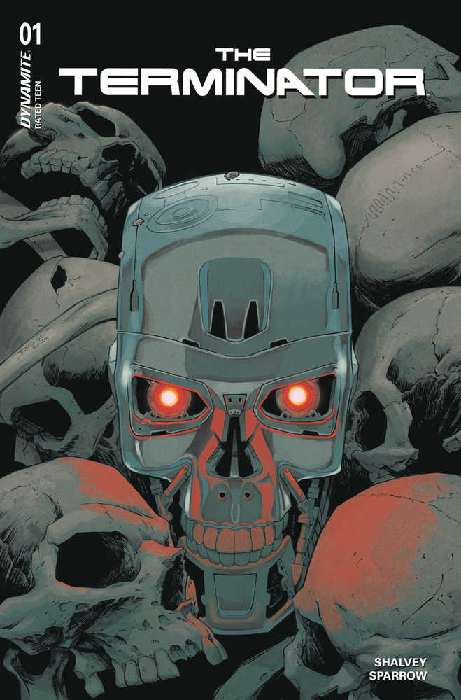 Terminator #1 Cover F Shalvey Foil The plans to kill Sarah Connor and her son John have failed, but the genocidal Skynet isn't out of options yet. There are still a few more avenues into the past that will allow it to destroy the human resistance that is