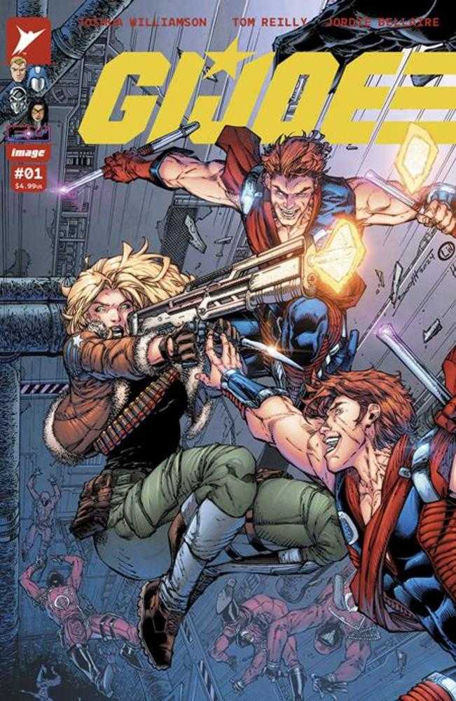 G.I. Joe #1 Cover C Brett Booth & Livesay Variant SERIES PREMIERE THE BIGGEST COMIC BOOK LAUNCH OF THE DECADE! Conrad Hauser, Codename DUKE, has assembled a special force known as G.I. Joe to battle the rising power of the mysterious COBRA in the aftermat