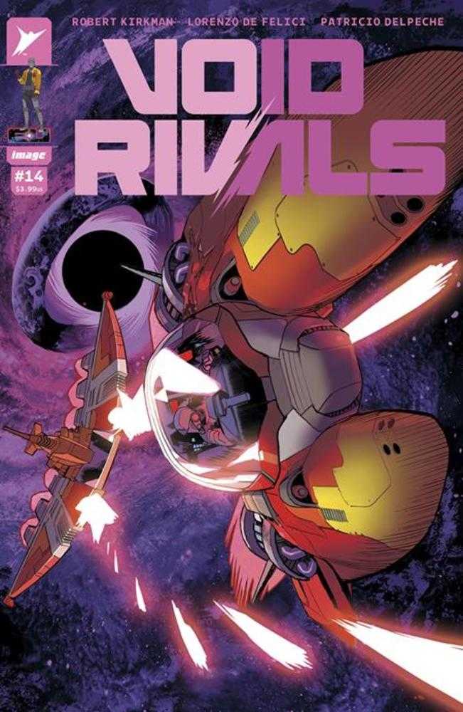 Void Rivals #14 Cover A Lorenzo De Felici Darak isn't back in Agorria for one day before they send him back out into space to get shot at. Darak's loyalty to Agorria is put to the test as he's forced to prove himself. 11.27.24,artist-De Felici,artist-Lore