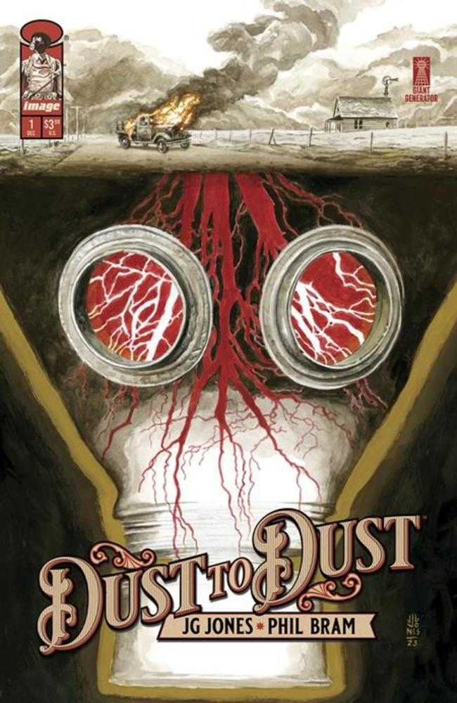 Dust To Dust #1 (Of 8) Cover A Jg Jones Mini-Series Premiere. Comics' all-star artist, JG Jones (Wanted), presents the first suspense-filled issue of his new Giant Generator limited series. Jones, teaming up with co-writer, Phil Bram, spins an unforgettab