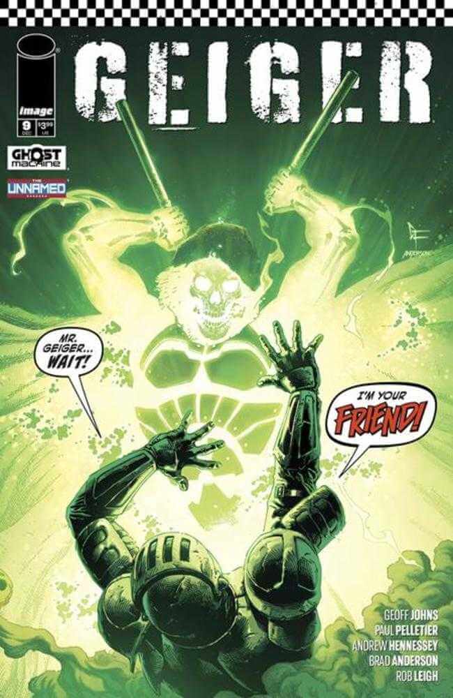 Geiger #9 Cover A Gary Frank & Brad Anderson Trouble brews within the last civilized town in America. The cause: Tariq Geiger, who attracts too many bounty hunters wanting the enormous sum for his corpse. But when Geiger loses control, will he ultimately