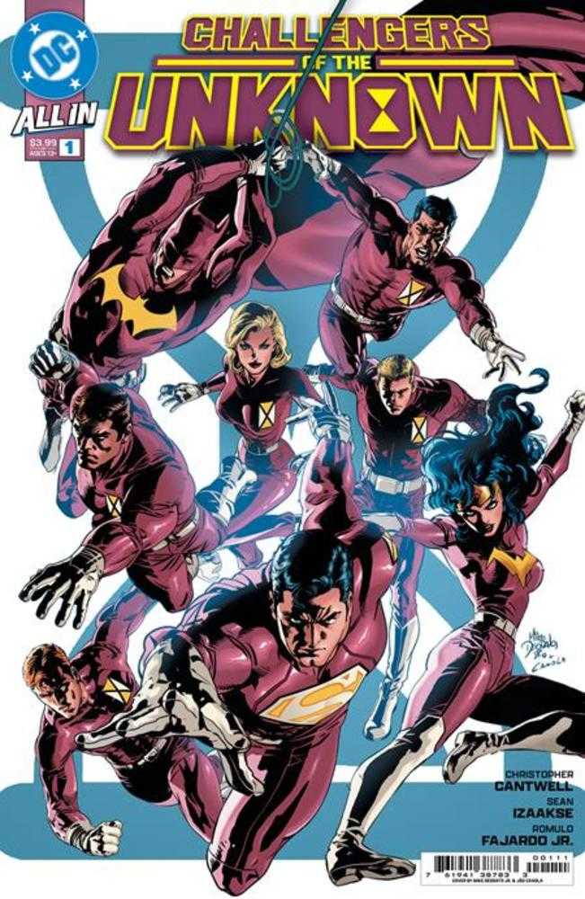 Challengers Of The Unknown #1 (Of 6) Cover A Mike Deodato Jr Spinning out of Absolute Power and the DC All In Special, the terror of the Darkseid shockwave has cascaded across the DC Universe...tearing open the very fabric of time and space itself! Only o