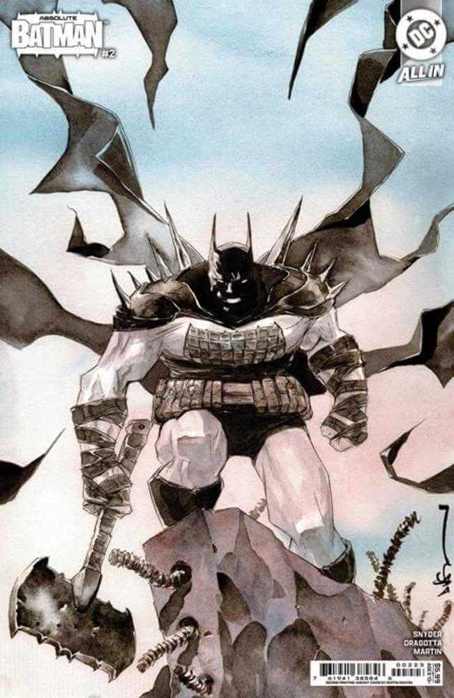 Absolute Batman #2 2nd Print Cover B Dustin Nguyen Card Stock Variant SNYDER AND DRAGOTTA'S BRAND-NEW TAKE ON THE DARK KNIGHT RAMPAGES ON! Batman was born out of violence - a horrible tragedy that shaped the trajectory of his future. But when a vigilant M