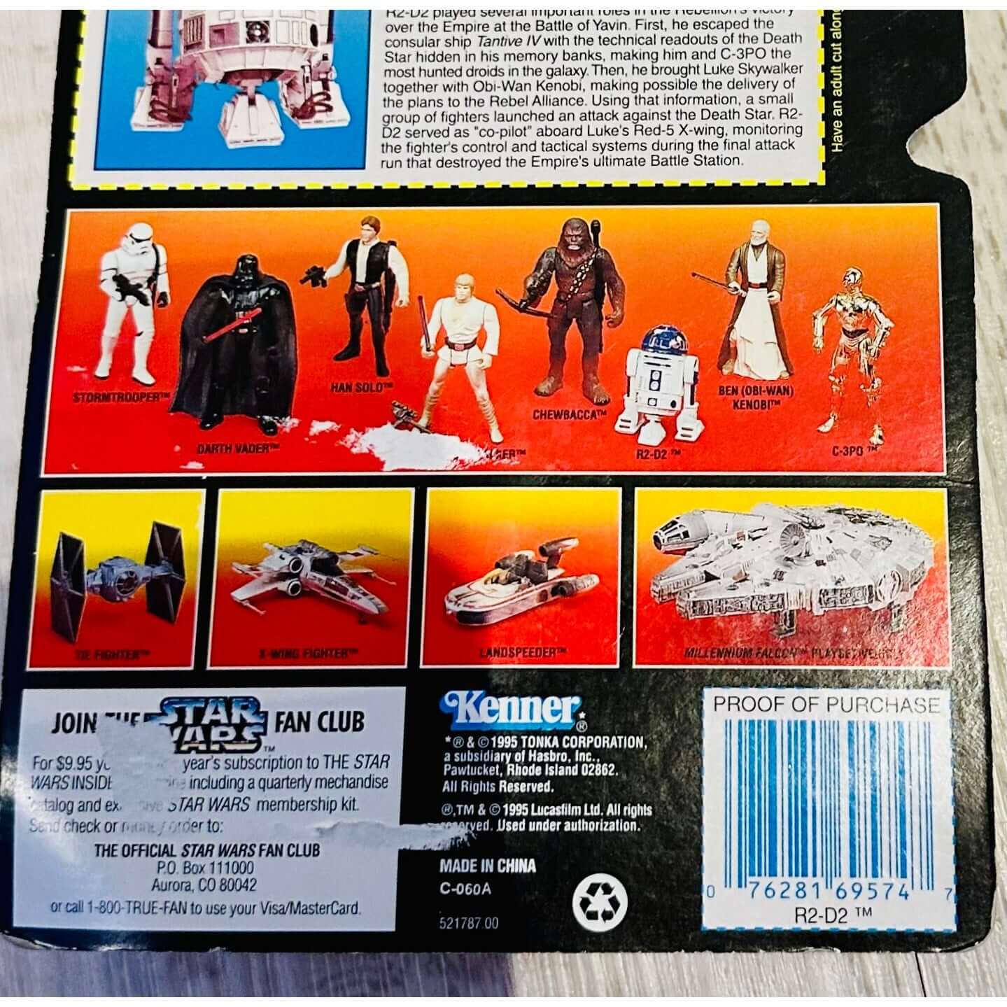 Star Wars: Power of the Force R2-D2, 1995, Kenner, Ages 4+ Beep-boop! The galaxy's favorite astromech droid is ready for action! This detailed R2-D2 figure captures the charm and functionality of the classic character. With rotating head, extendable arms,