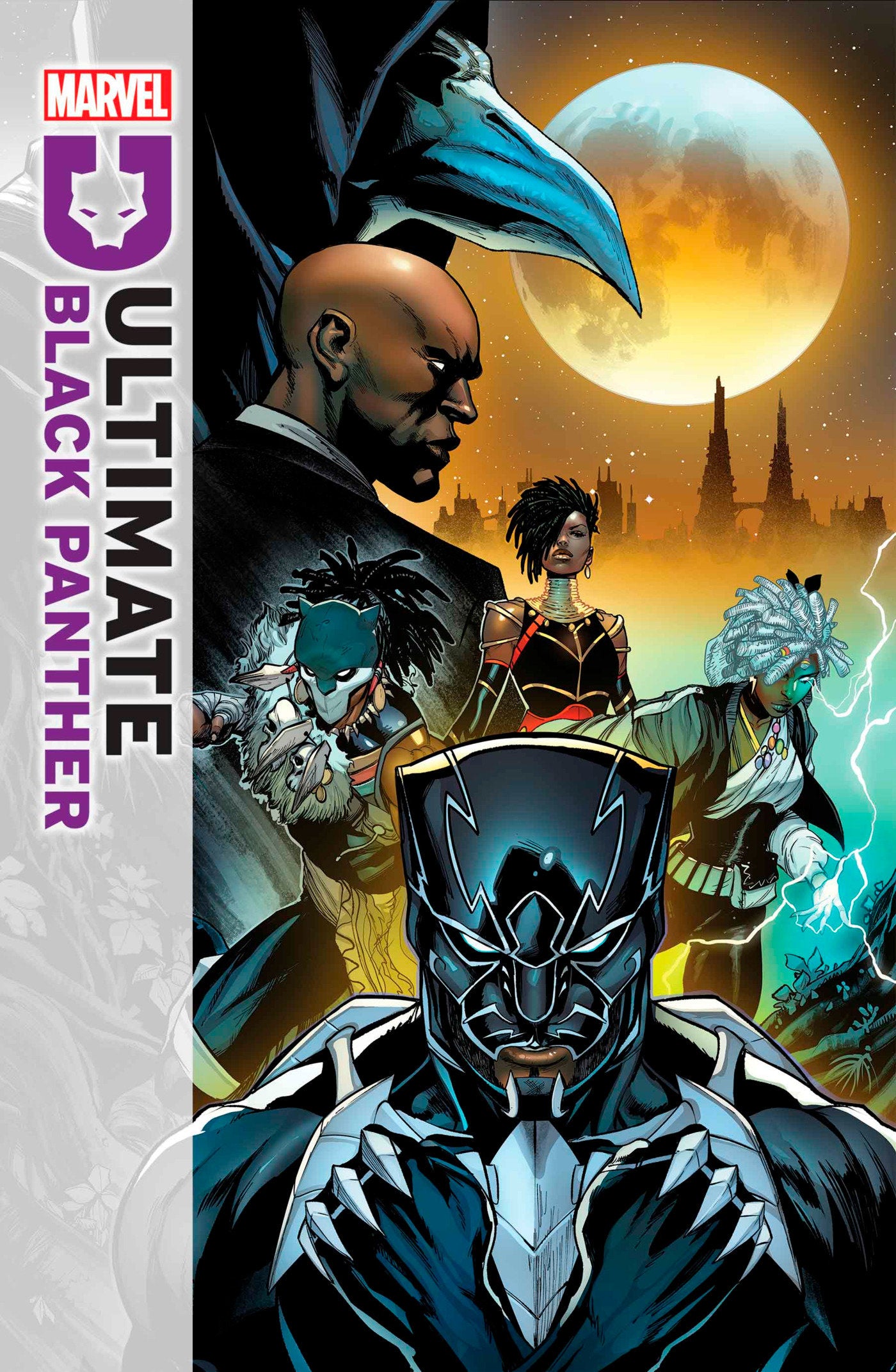Ultimate Black Panther #10 THE BLACK PANTHER AND THE STRANGE DOCTOR? A prison break brings unlikely aid to Wakanda, but is this new ally a reliable confidant? Or does the godly Moon Knight have more to offer? 11.27.24,artist-Carlos Nieto,cover-artist-Stef