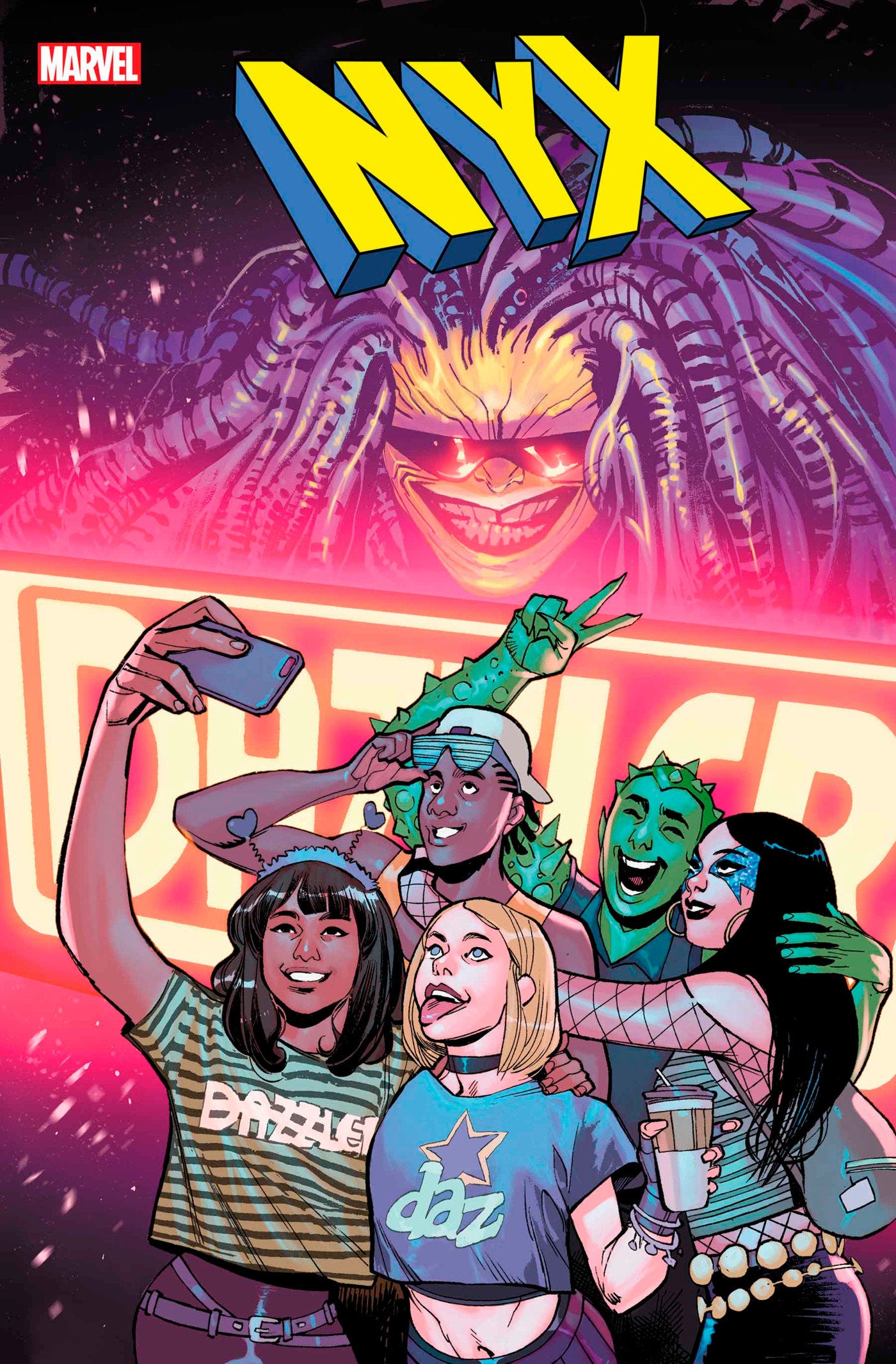 NYX #6 PREPARE TO BE DAZZLED…TO DEATH! Congratulations, Kamala Khan - You Got Tickets to Dazzler! ADVISORY: This historic, one-night-only performance will be recorded for theatrical distribution! By entering this concert, you and your little mutant friend