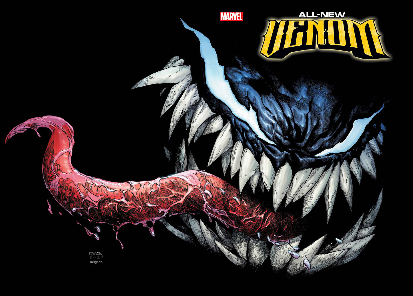All-New Venom #1 Humberto Ramos Wraparound Variant WHO IS THE ALL-NEW VENOM? The smiling, swashbuckling spider-hero New York loves to hate to love is back - and more fun-loving than ever! That's right, it's... Wait, it's VENOM?! An all-new host is taking