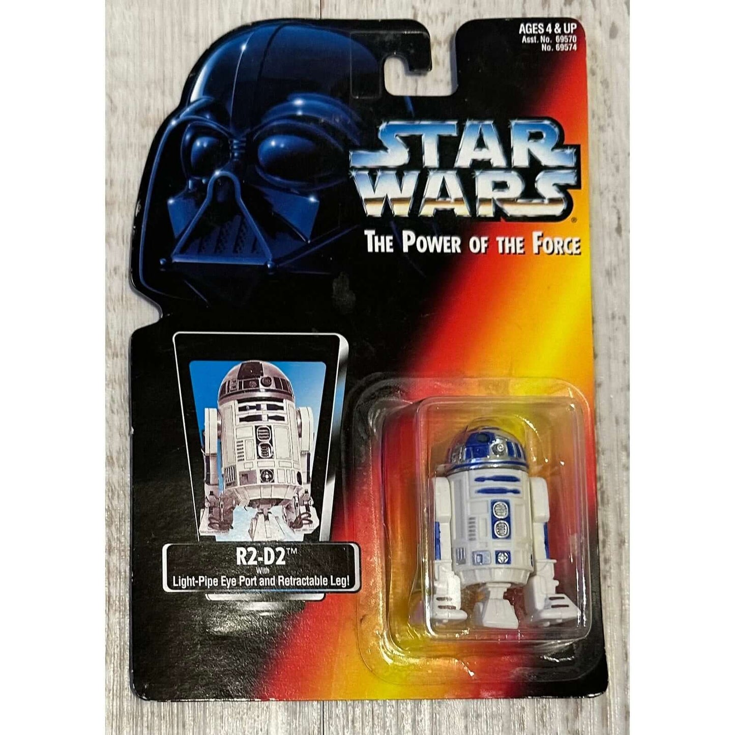 Star Wars: Power of the Force R2-D2, 1995, Kenner, Ages 4+ Beep-boop! The galaxy's favorite astromech droid is ready for action! This detailed R2-D2 figure captures the charm and functionality of the classic character. With rotating head, extendable arms,