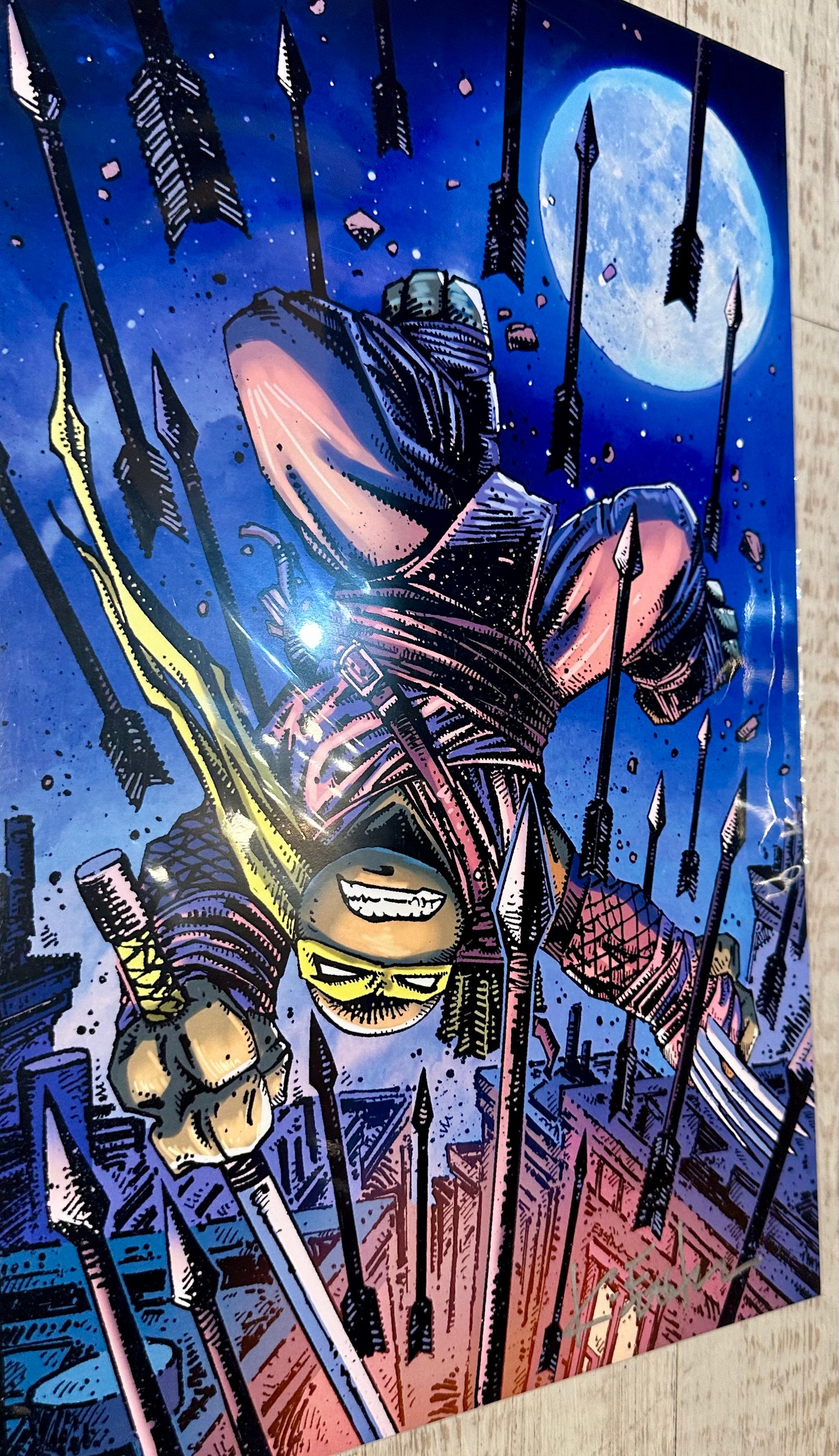TMNT 11x17 Art Print Signed by Kevin Eastman - Jennika