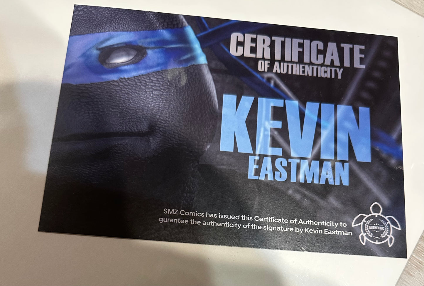 TMNT 11x17 Art Print Signed by Kevin Eastman - Leonardo