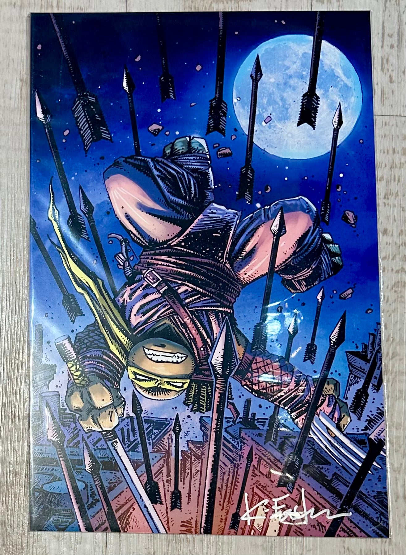 TMNT 11x17 Art Print Signed by Kevin Eastman - Jennika