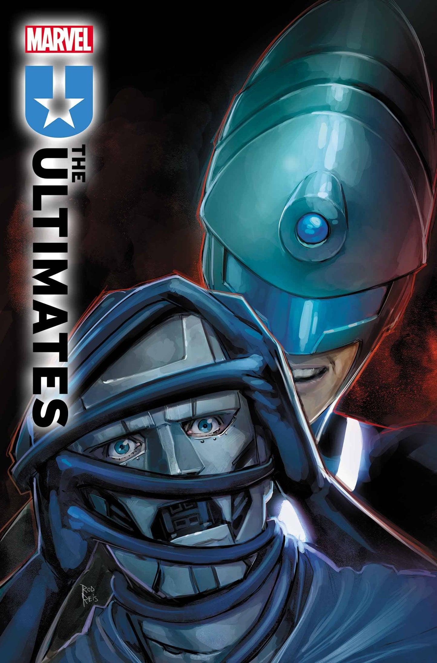 ULTIMATES #4 ROD REIS VAR THE FATE OF THE ULTIMATE FANTASTIC FOUR! Doom's years of torture at the hands of the Maker finally catch up to him in this secret history of the real Reed Richards! And tensions rise among the Ultimates when Doom might be more fi