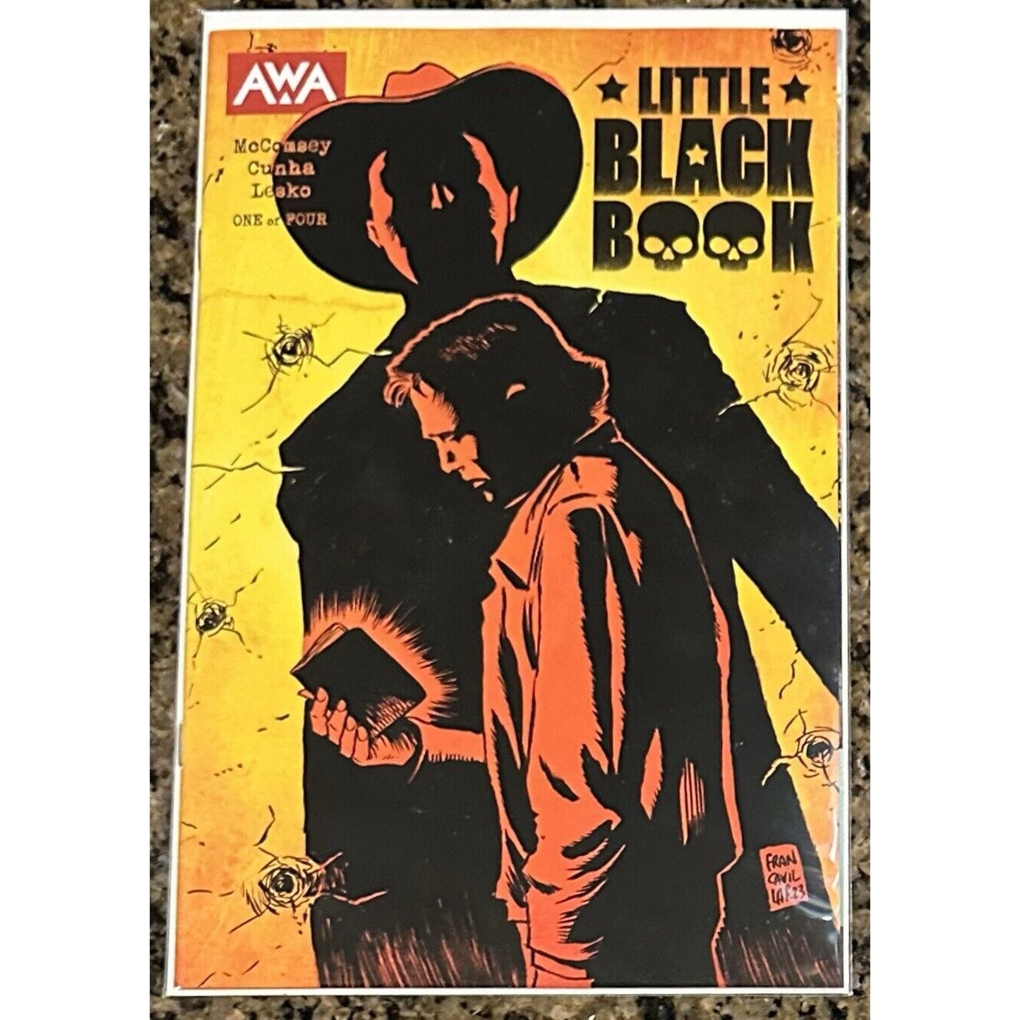 Little Black Book 1-4 2024 Complete AWA Miniseries Full Run 1 2 3 4 McComsey Full Sets & Complete RunsComplete Set: Little Black Book, AWA 2024 Issues #1 - #4, Jeff McComseyThis is a complete set of the Little Black Book miniseries by AWA, issues 1-4. The
