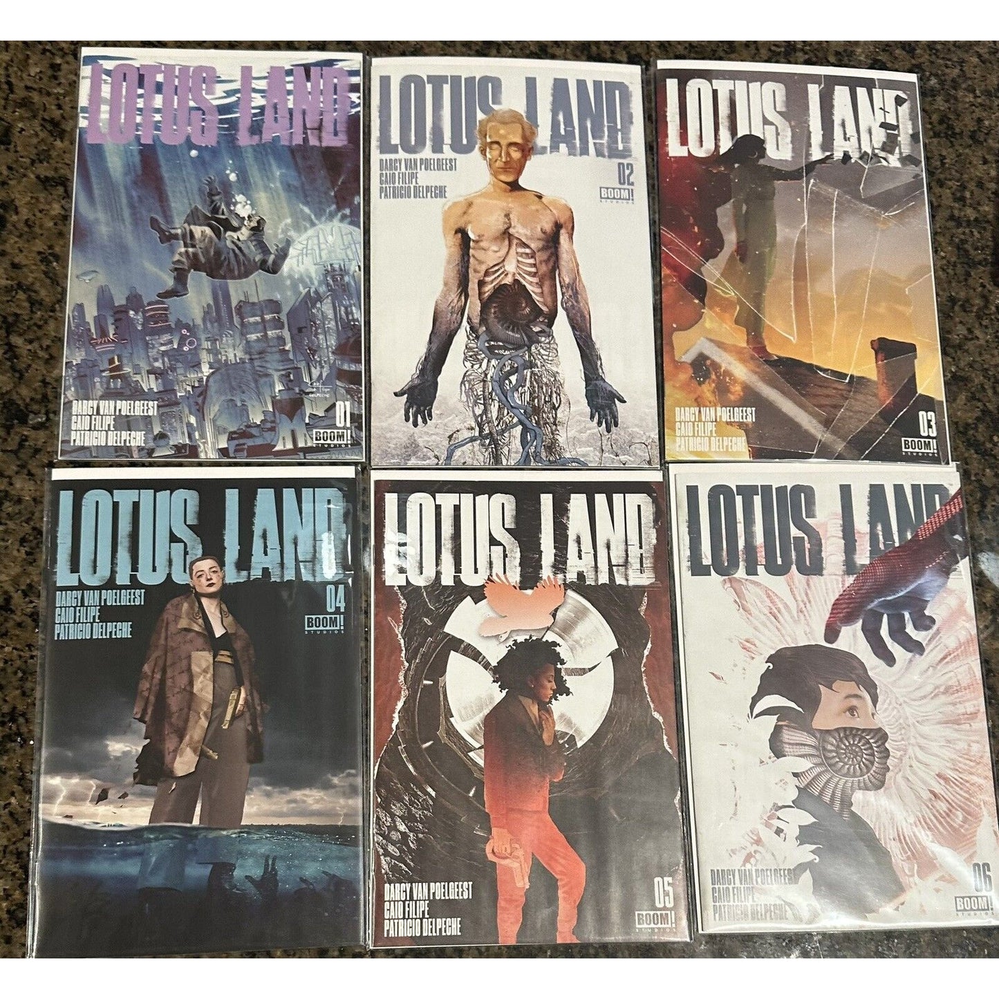Lotus Land (2023) Full Set - 1 2 3 4 5 6 - #1F the rest A - BOOM! Studios! Lotus Land - BOOM! Studios (2023) - Complete/Full SetEach copy will be quality control checked before shipping and any issues above and beyond less than a GD condition or that does