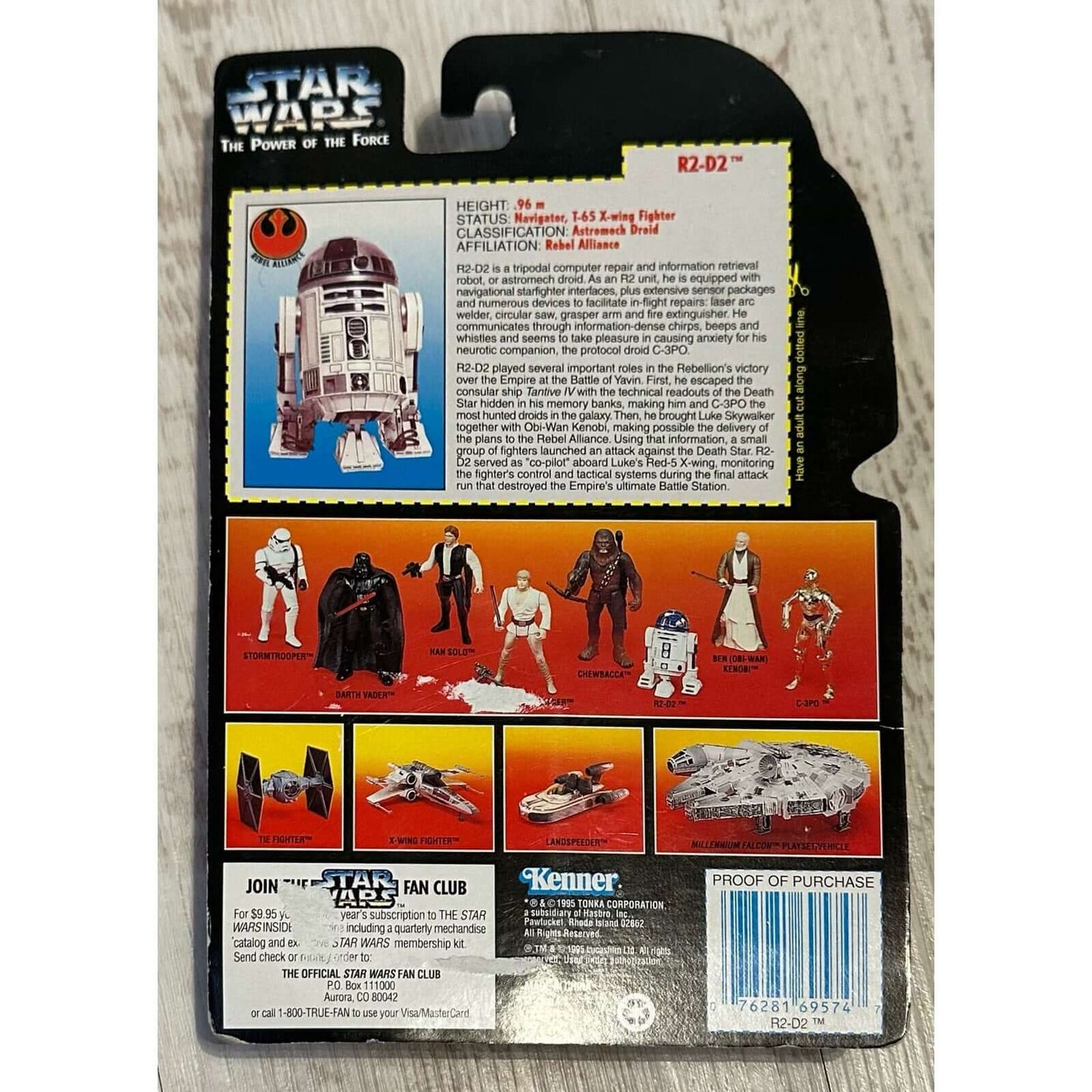 Star Wars: Power of the Force R2-D2, 1995, Kenner, Ages 4+ Beep-boop! The galaxy's favorite astromech droid is ready for action! This detailed R2-D2 figure captures the charm and functionality of the classic character. With rotating head, extendable arms,