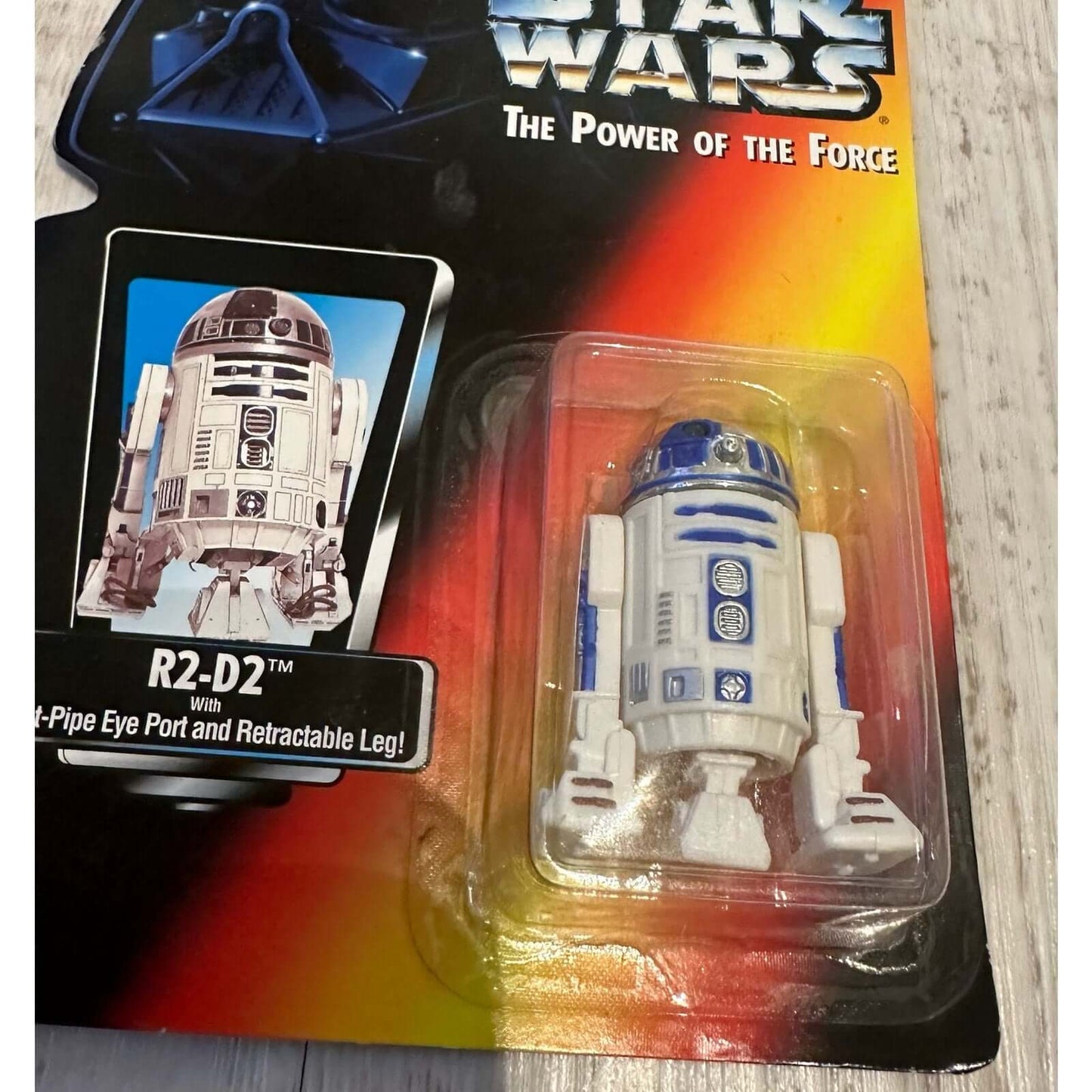 Star Wars: Power of the Force R2-D2, 1995, Kenner, Ages 4+ Beep-boop! The galaxy's favorite astromech droid is ready for action! This detailed R2-D2 figure captures the charm and functionality of the classic character. With rotating head, extendable arms,