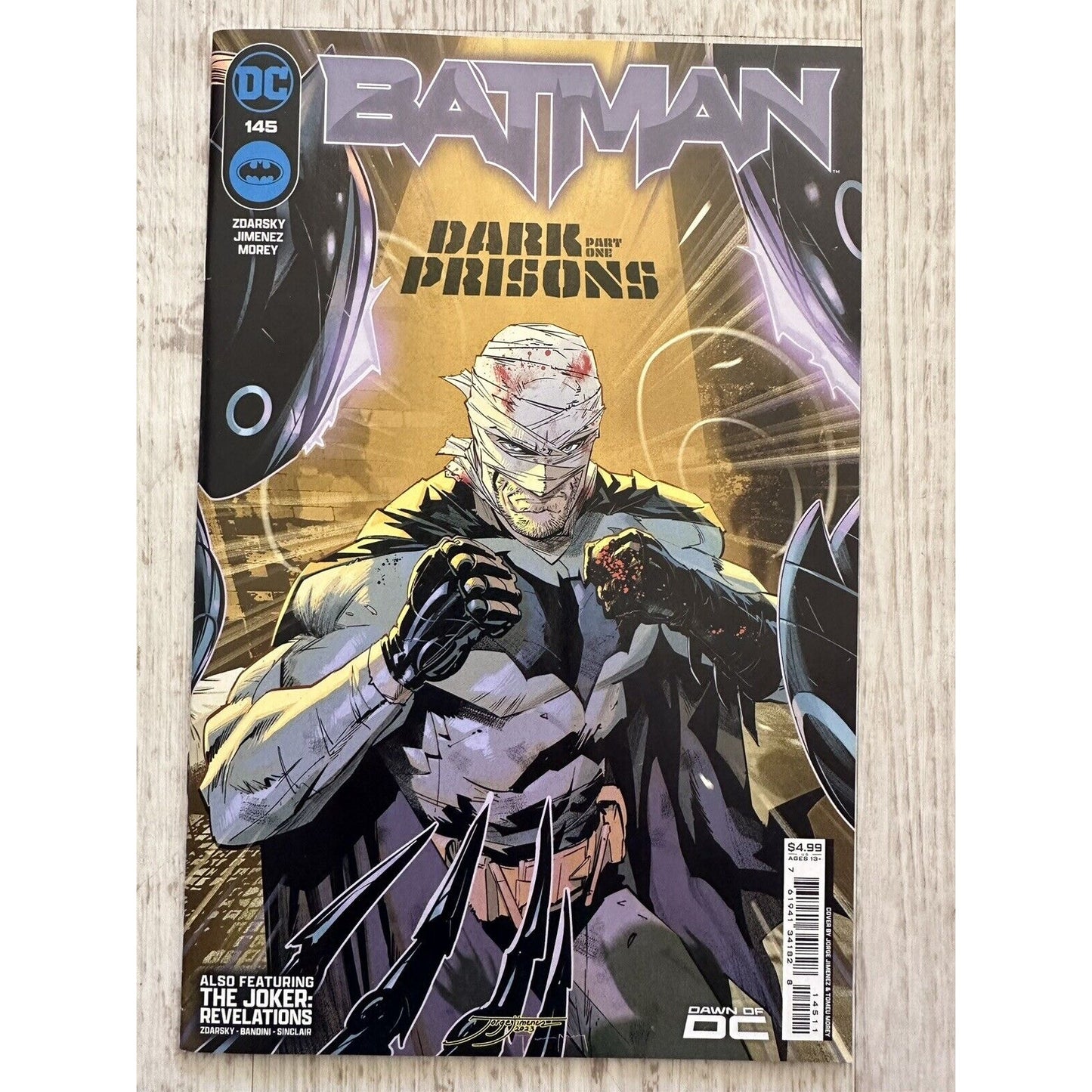 BATMAN #145 DC COMICS 2024 - Key Issue - Intro of Failsafe- NM KEY ISSUE:Batman #145 - Cover AKEY: Introduction of Failsafe * Chip Szdarsky and Jorge Jimenez * 1st Appearance of Failsafe * Soon to be classic cover image (Awesome!) * Must have for any seri