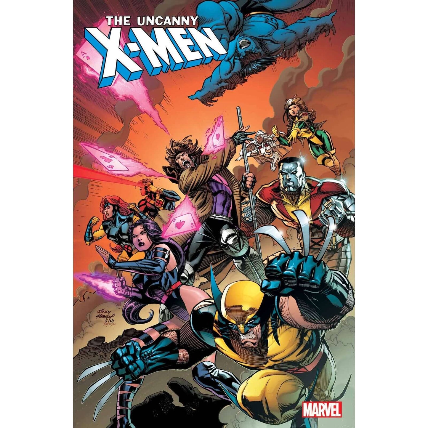 UNCANNY X-MEN #1 ANDY KUBERT VAR PROFESSOR X...IS GONE!A core group of essential X-Men rise FROM THE ASHES to face a world without a home - and without Professor X! All bonds among the mutant community seem to be slipping away, and ROGUE reluctantly finds