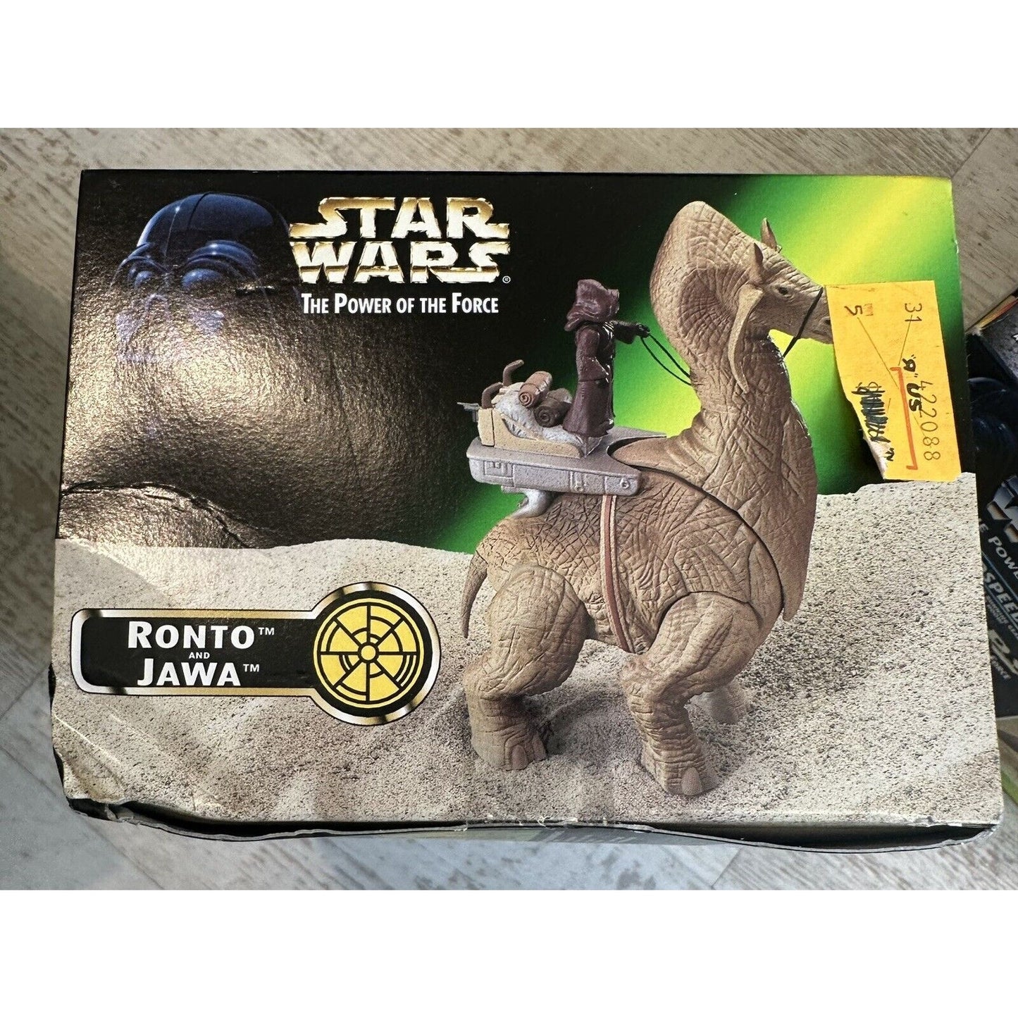 1997 Star Wars Power Of The Force Sand Ronto And Jawa Figures