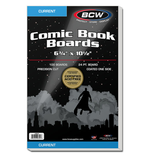 BCW - Comic Book Boards - Current - 6 3/4 x 10 1/2 - 100 ct.