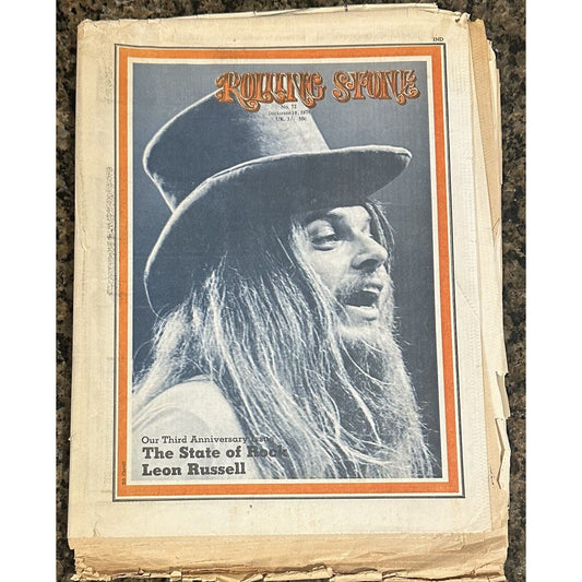 Vintage Rolling Stone 72 Leon Russell Allman Bros Grateful Dead December 10 1970