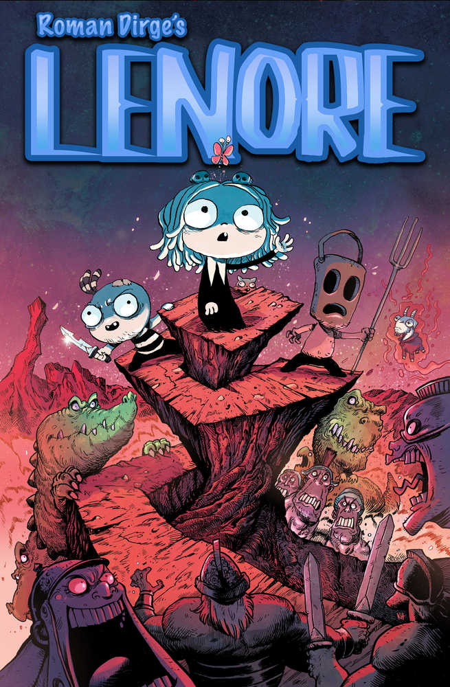 Lenore The Time War #1 Cover C Wallis (Mature) The much-celebrated return of Roman Dirge's unique, anarchic and cult classic character LENORE: THE CUTE LITTLE DEAD GIRL in her first new adventure in seven years. Lenore, faces off against the legendary Tim