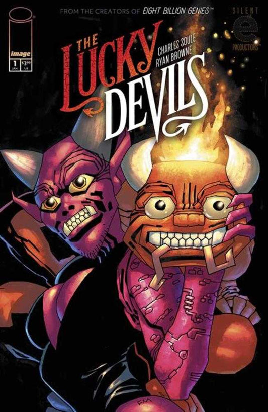 Lucky Devils #1 (Of 9) Cover B Miller & Sinclair (Mature) MINISERIES PREMIERE Good Omens meets CURSE WORDS in this new series from the duo behind smash-hit EIGHT BILLION GENIES! THE LUCKY DEVILS is a tale of two rebellious demons who decide to start a rev
