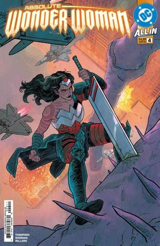 Absolute Wonder Woman #4 Cover A Hayden Sherman DIANA MAKES THE ULTIMATE SACRIFICE! The Tetracide is "The Four Killer"...and Diana has done the unthinkable to escape its fatal grasp. The move may have saved her to fight another day, but the price Diana pa