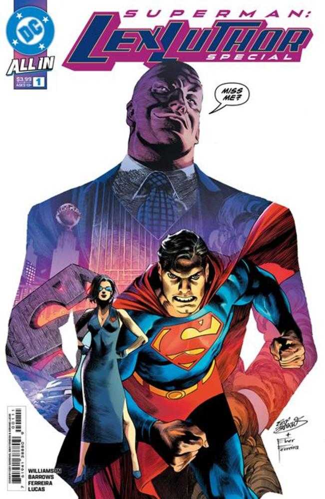 Superman Lex Luthor Special #1 (One Shot) Cover A Eddy Barrows & Eber Ferreira THE RETURN OF LEX LUTHOR? During the battle of the House of Brainiac, Lex Luthor's memories were wiped clean...but now, after the events of DC All-In Special #1, the world need