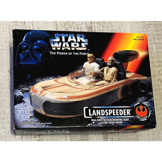 1997 Kenner Star Wars Power of the Force Landspeeder In Box POTF