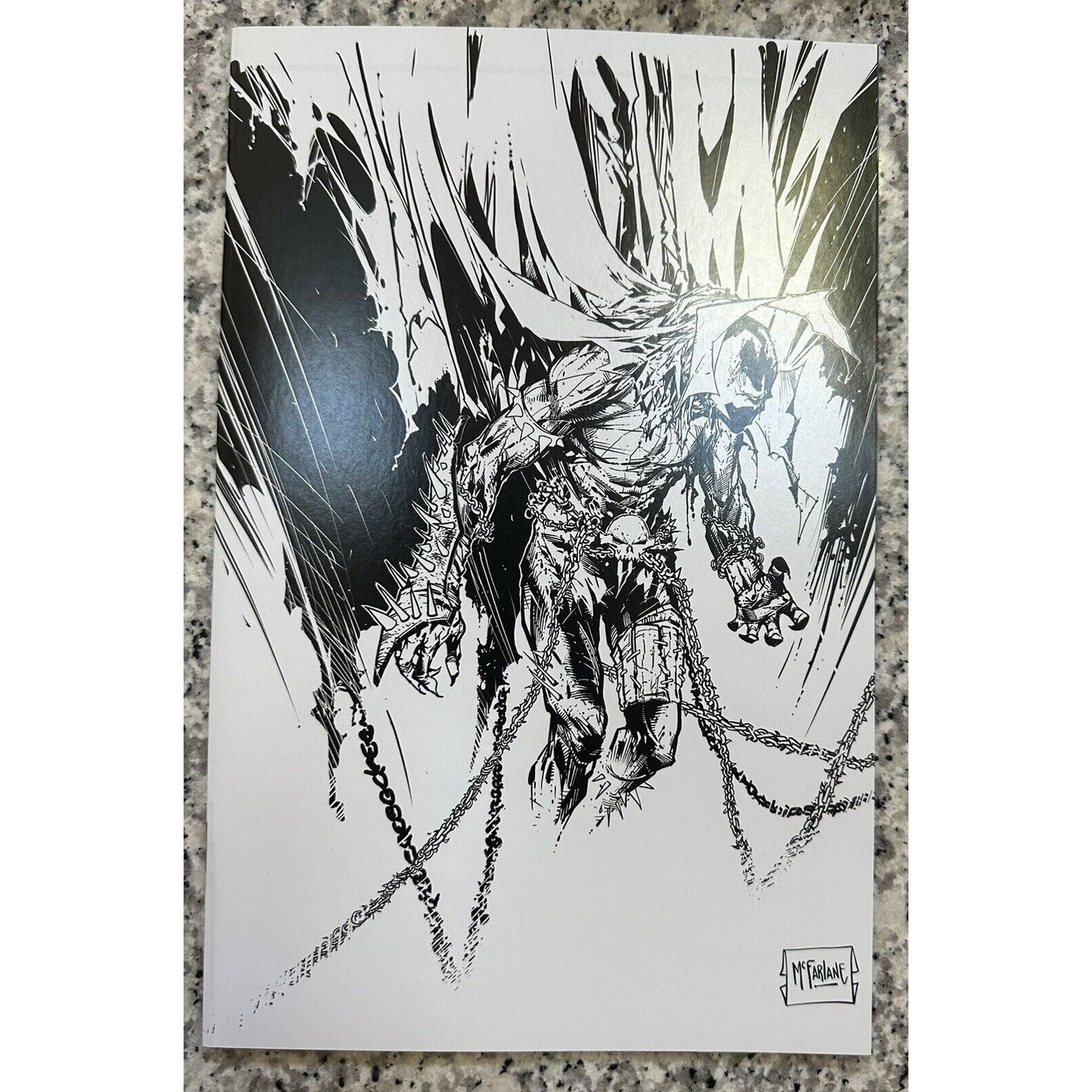 Spawn #350 Cover F McFarlane B&W Image Comics - Variant - 2024 - Beautiful Raw!