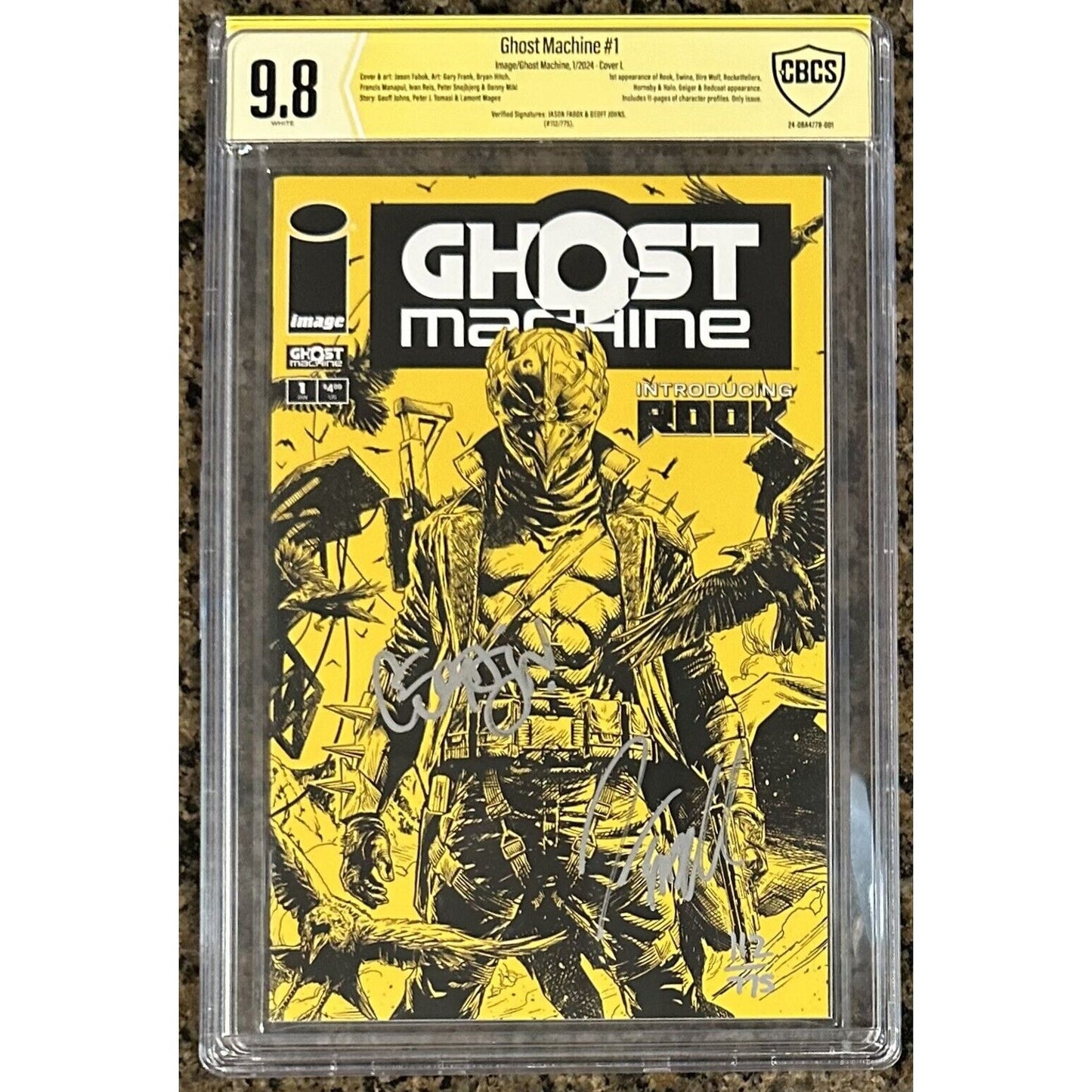 GHOST MACHINE #1L 1:100 Signed Johns & Fabok - CBCS 9.8 - 117/775 RARE!