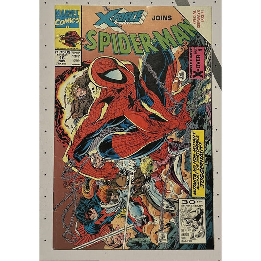 Marvel - Spider-Man #16 (1991) | Key: Last Todd McFarlane Spidey! X-Force Cable