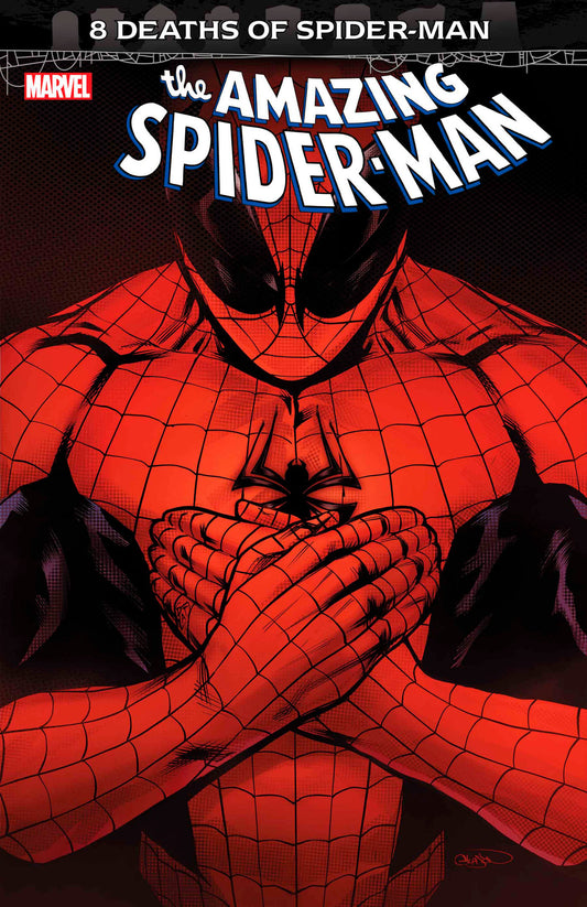 Amazing Spider-Man #68 THE 8 DEATHS OF SPIDER-MAN CONTINUES! The Scions of Cytorrak are too much and Spider-Man has used up ALL of his lives. Is this the FINAL death of Spider-Man!? 2.26.25,artist-Andrea Broccardo,cover-artist-Patrick Gleason,genre-Superh