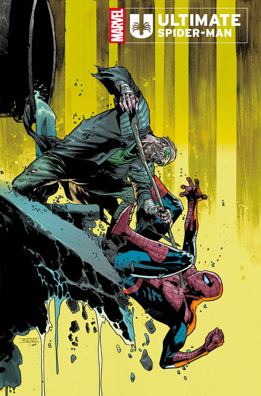 Ultimate Spider-Man #14 Mahmud Asrar Variant SPIDER-MAN VERSUS KRAVEN! After the horrors Peter and Harry endured during KRAVEN'S HUNT in the last issue, Spider-Man and Green Goblin turn the HUNTER into the HUNTED! But are they still prey in someone else's