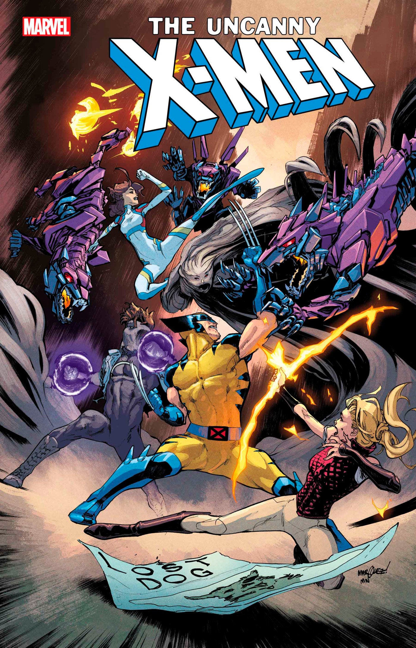Uncanny X-Men #10 HUNTED BY THE PACK, PART TWO! The four potential mutant recruits known as the OUTLIERS are the target of a new, vicious and unstoppable anti-mutant weapon initiative, a cold-hearted pack of tracking Sentinels based on dogs, who use their