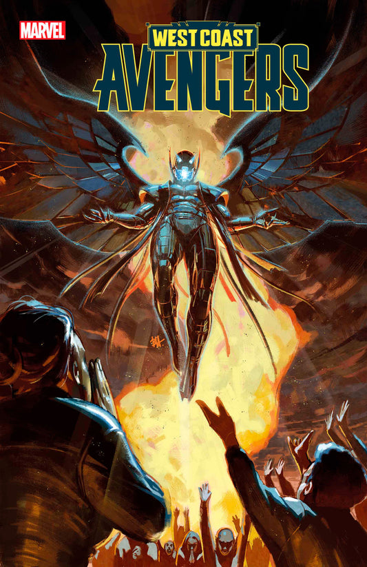 West Coast Avengers #3 As a second Ultron appears and declares himself leader of a terrifying new religion, Iron Man and War Machine reveal at last how their Ultron became a hero! 2.12.25,artist-Danny Kim,cover-artist-Ben Harvey,genre-Superhero,NewRelease