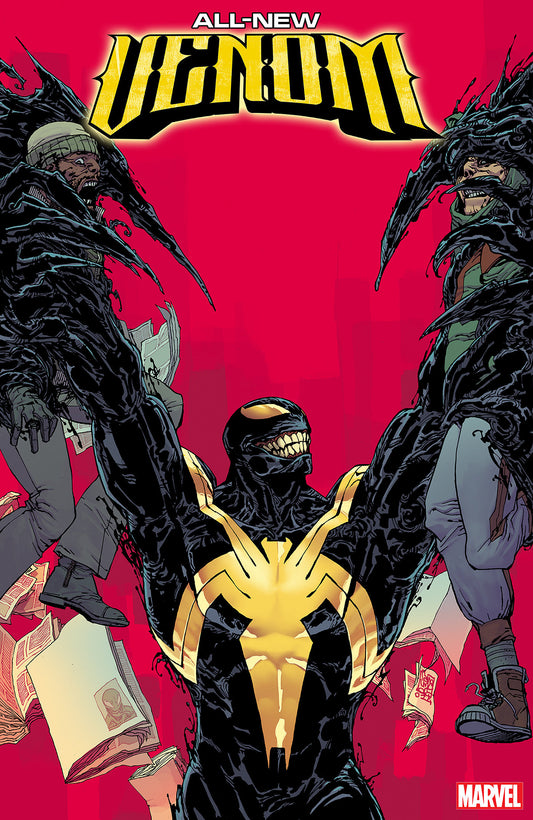 All-New Venom #1 Giuseppe Camuncoli Connecting Variant WHO IS THE ALL-NEW VENOM? The smiling, swashbuckling spider-hero New York loves to hate to love is back - and more fun-loving than ever! That's right, it's... Wait, it's VENOM?! An all-new host is tak