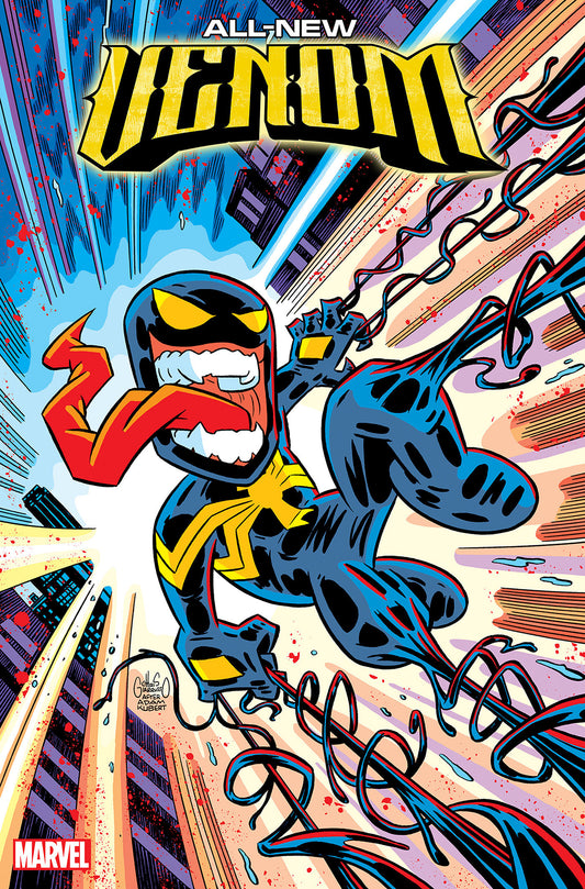 All-New Venom #1 Chris Giarrusso Variant WHO IS THE ALL-NEW VENOM? The smiling, swashbuckling spider-hero New York loves to hate to love is back - and more fun-loving than ever! That's right, it's... Wait, it's VENOM?! An all-new host is taking the symbio