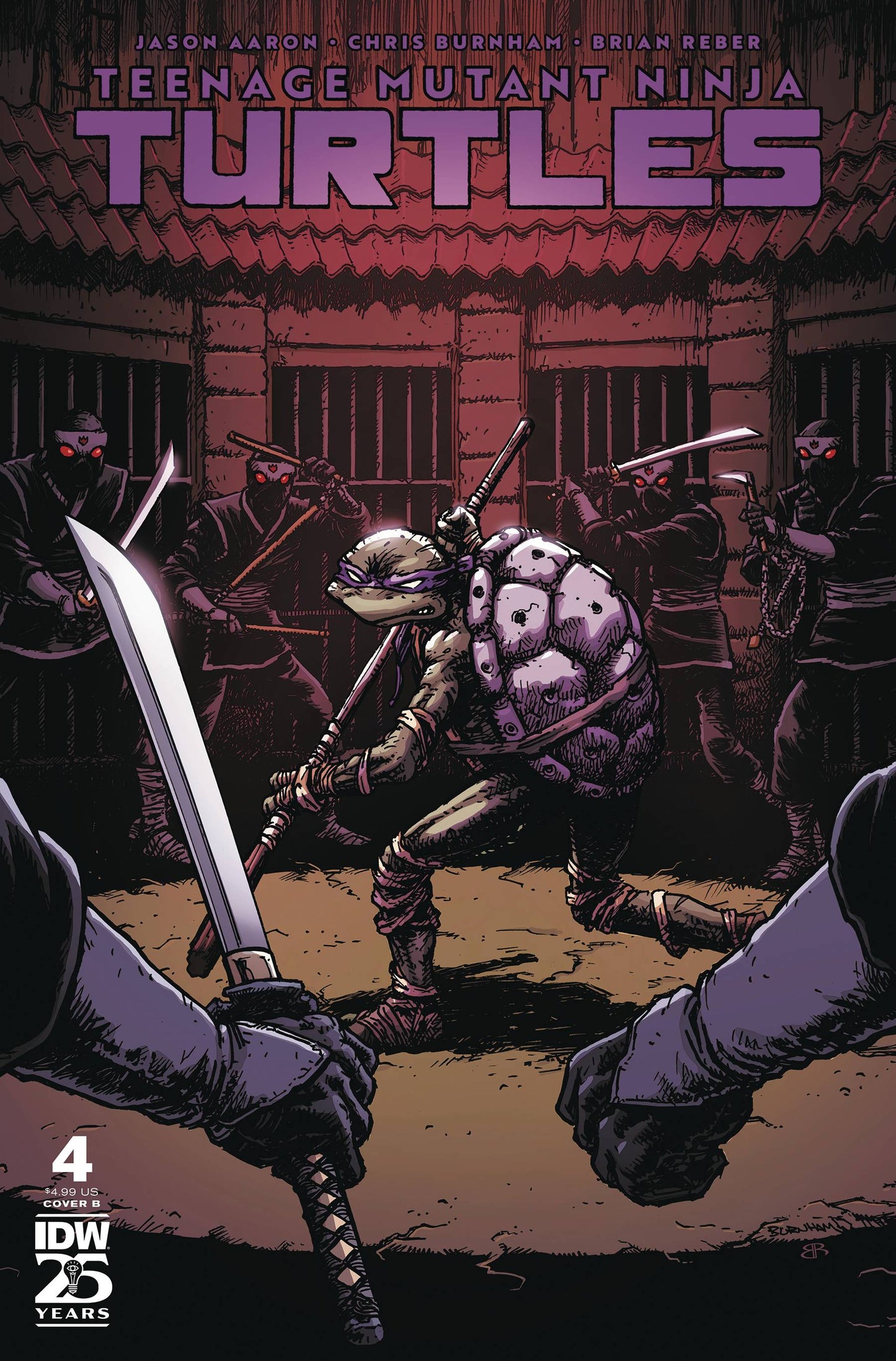 TEENAGE MUTANT NINJA TURTLES 2024 #4 CVR B BURNHAM