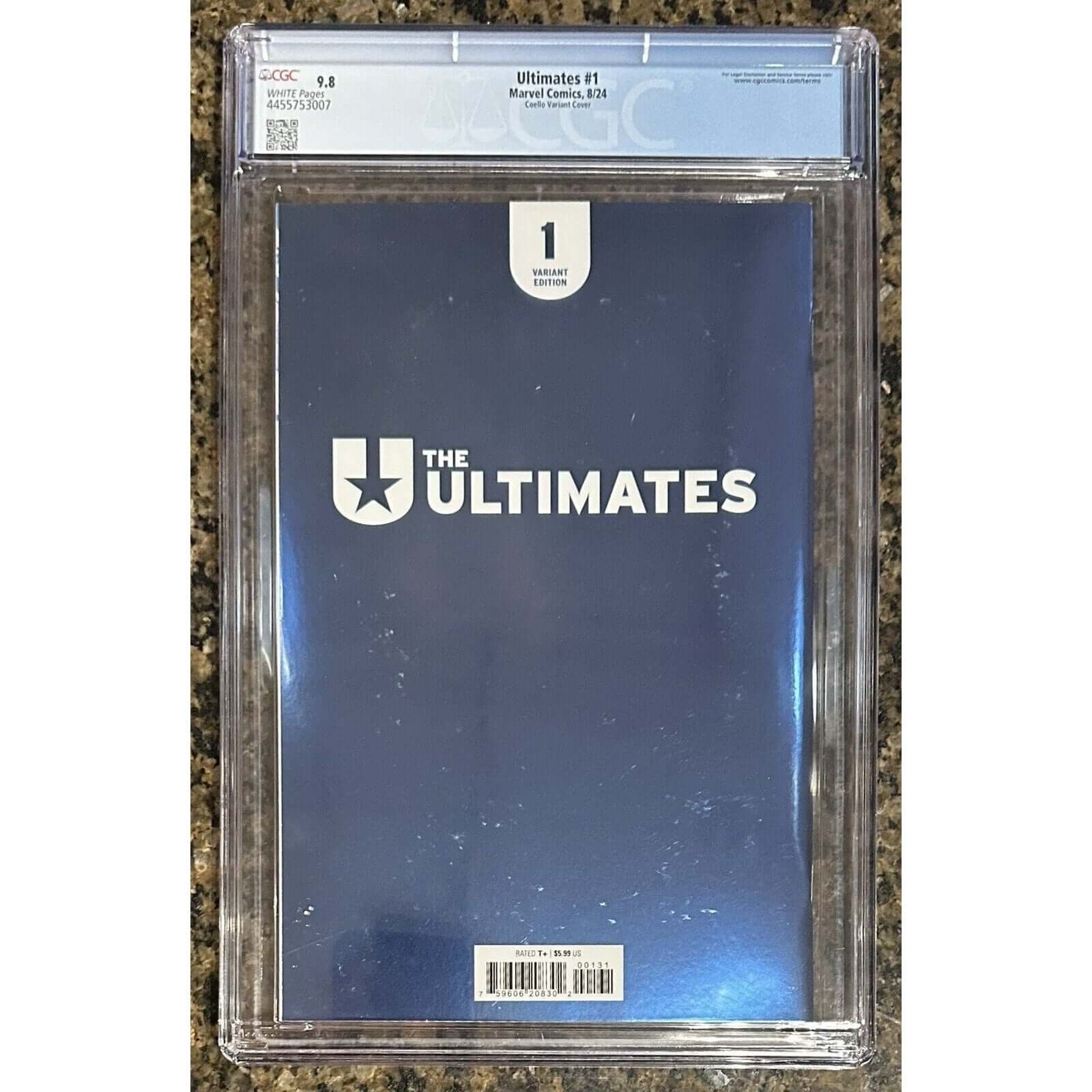 The Ultimates, Vol. 6 #1C Marvel Comics-CGC 9.8 Near Mint/Mint THE ULTIMATES RETURN TO GREATNESS! Spinning out of Jonathan Hickman and Stefano Caselli's ULTIMATE UNIVERSE #1, rising stars Deniz Camp (CHILDREN OF THE VAULT, 20th Century Men) and Juan Frige