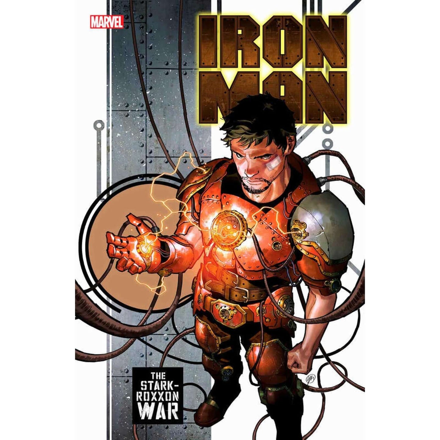 Iron Man #1 A NEW, BRUTAL ERA BEGINS! Roxxon and AIM team up to take on Stark Unlimited! But they're ready for the old Tony Stark. This one? He's a lot angrier than he used to be. Iron Man is going to war! New armor, old enemies, and unbelievable twists a