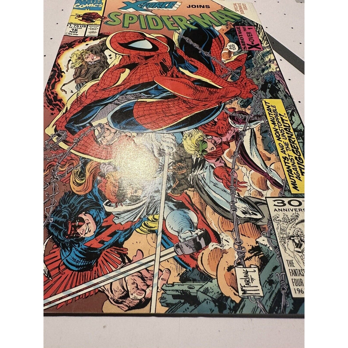 Marvel - Spider-Man #16 (1991) | Key: Last Todd McFarlane Spidey! X-Force Cable